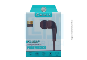Fone de ouvido borracha KL-202-P