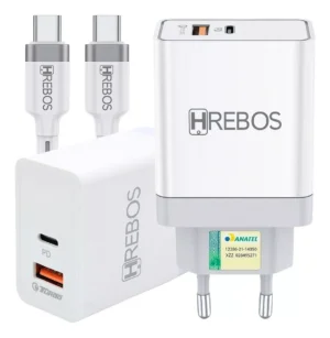 Carregador Turbo 20w cabo USB Tipo-C - Herbos HS-135 CC