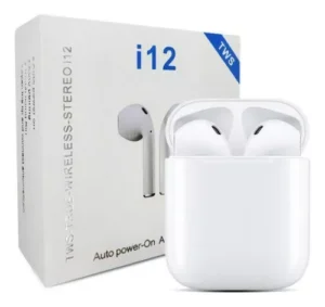 Fone de Ouvido Bluetooth i12 Touch Sem Fio 5.0 - TWS
