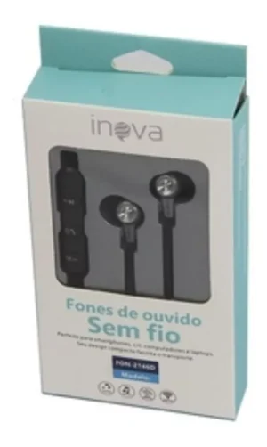 Fone De Ouvido Bluetooth Sem Fio Inova Fon-2146D