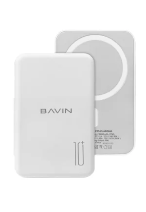 Carregador portátil 10.000 mAh - branco BAVIN PC1016