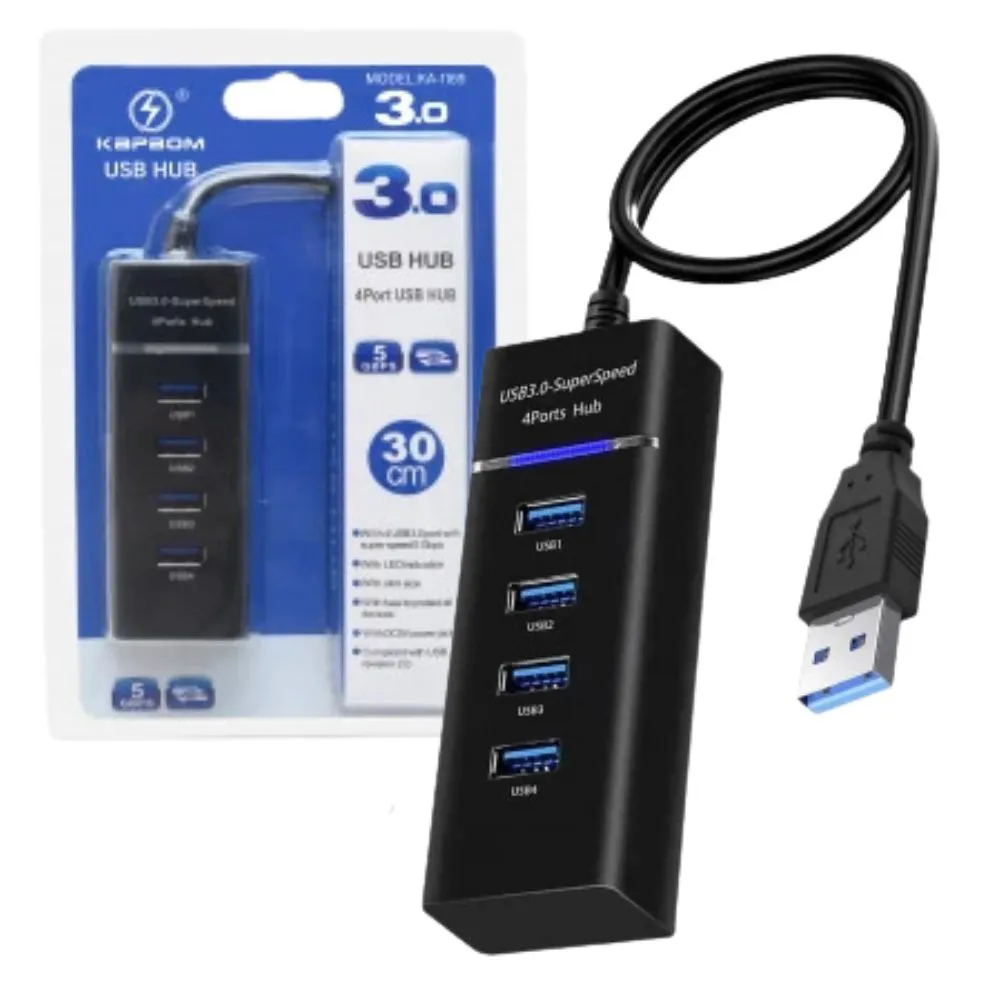 HUB USB 3.0 COM 4 PORTAS - KA-1169