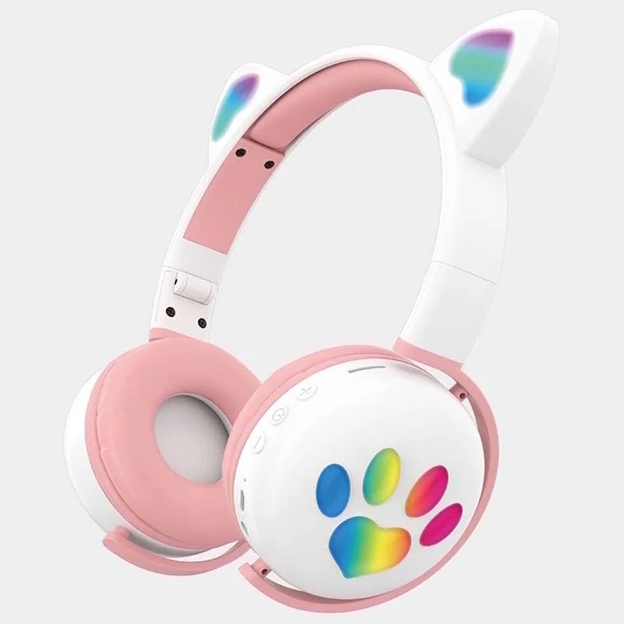 Fone de Ouvido Sem Fio Com Orelhas de Gato | H'MASTON Super Bass EJ-040
