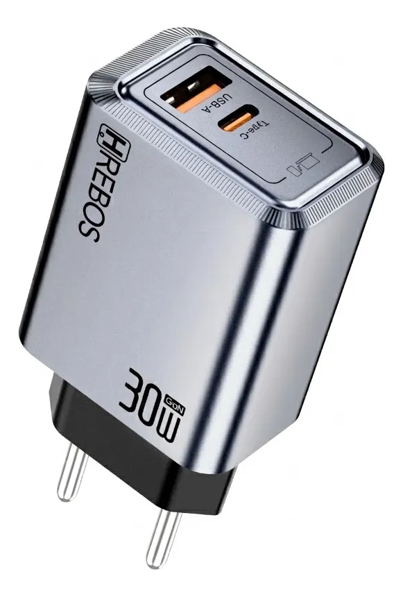 Carregador HREBOS PREMUIM CRG-261CC 30w Fluxion Charge | Type-C