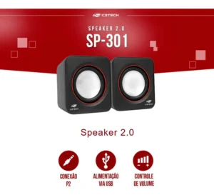 Caixas de som SP-301 Speaker 2.0 C3TECH